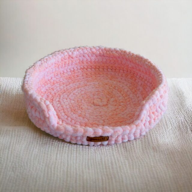 Pootchi Pembe Yuvarlak Yatak