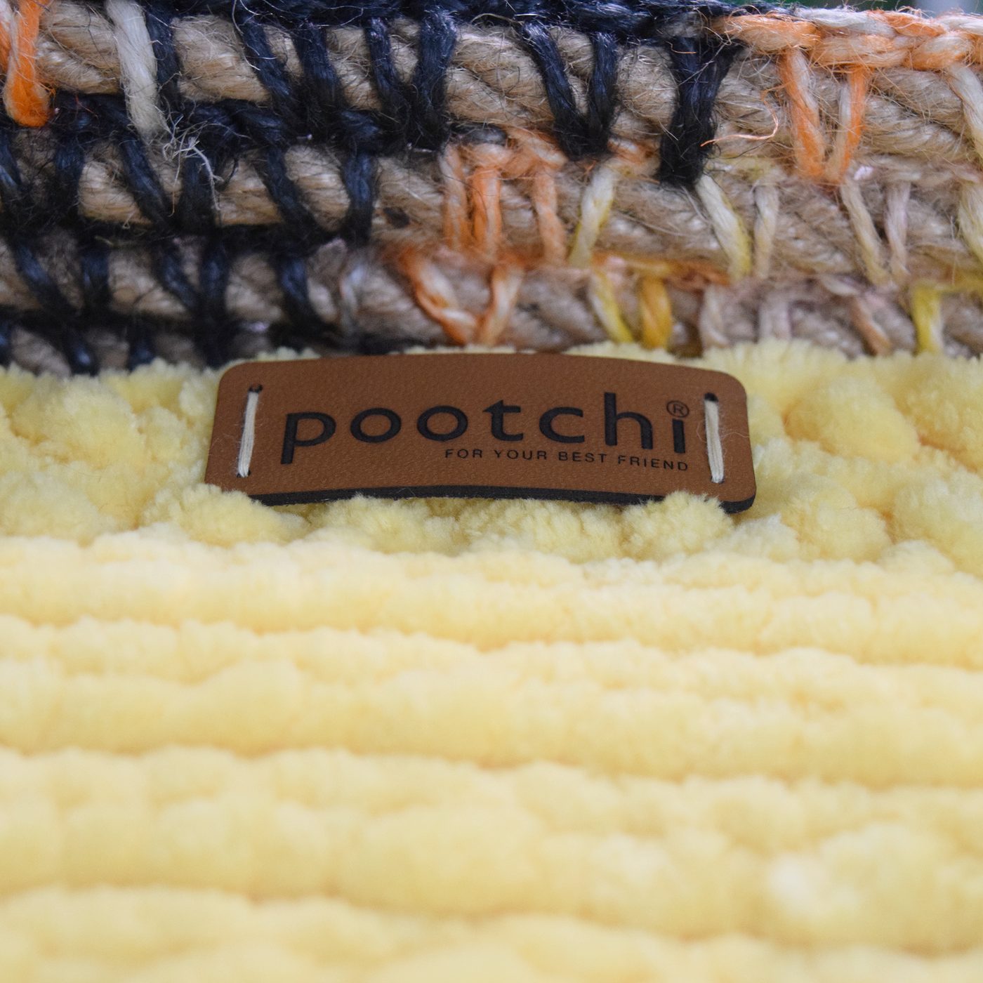 Pootchi Kemik Formlu Lacivert Turuncu Yatak - görsel 4